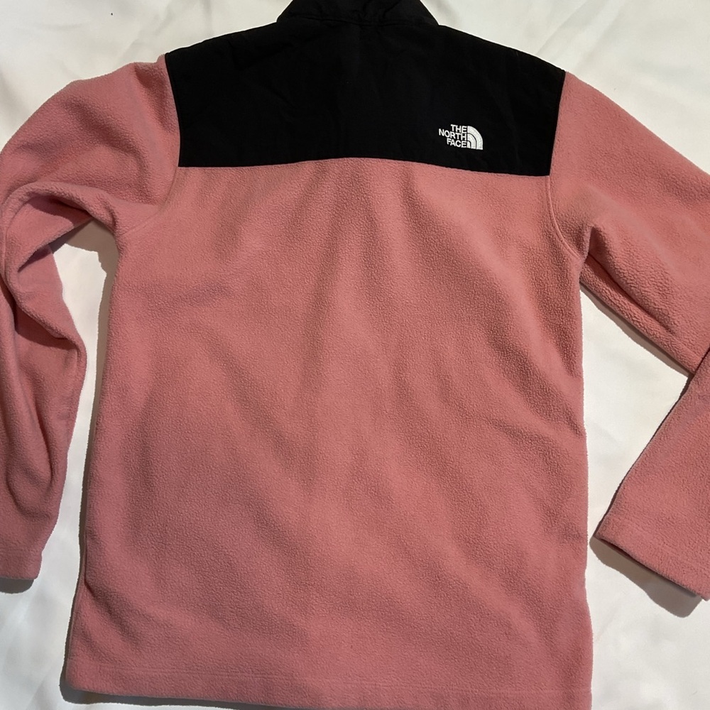 The North Face Black and Coral Fleece Jacket - Picture 3 of 4
